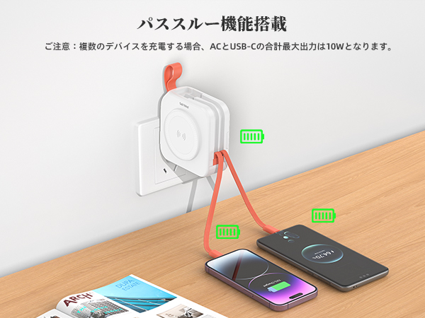 Philips DLP4347CW■新品●未開封 Amazon | Philips(フィリップス) 10000mAh MagSafe マグネット式