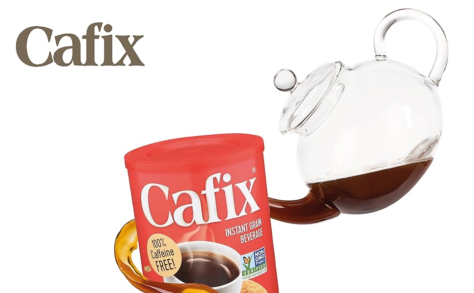 Cafix CaffeineFree AllNatural Instant Coffee Substitute