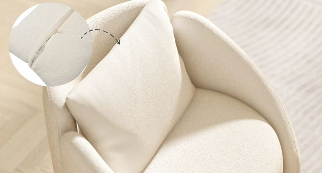 Upholstered Side Chair with Pillow