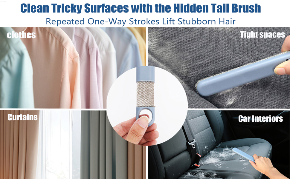 reusable pet hair remover brush