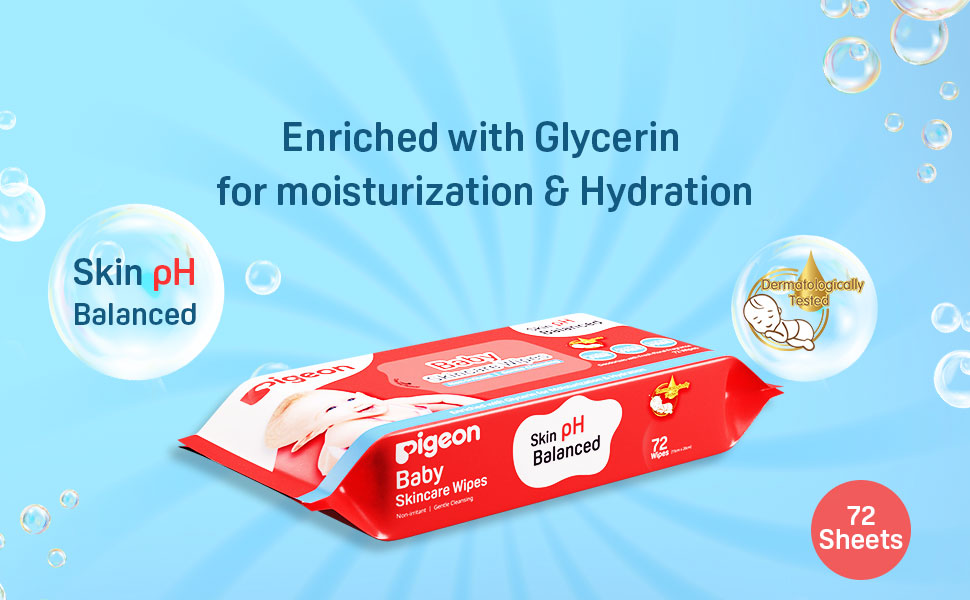 baby wipes, pigeon baby wipes