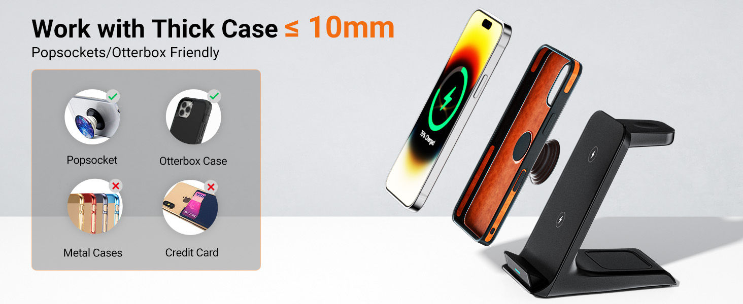 popsocket wireless charging compatible 3 in 1