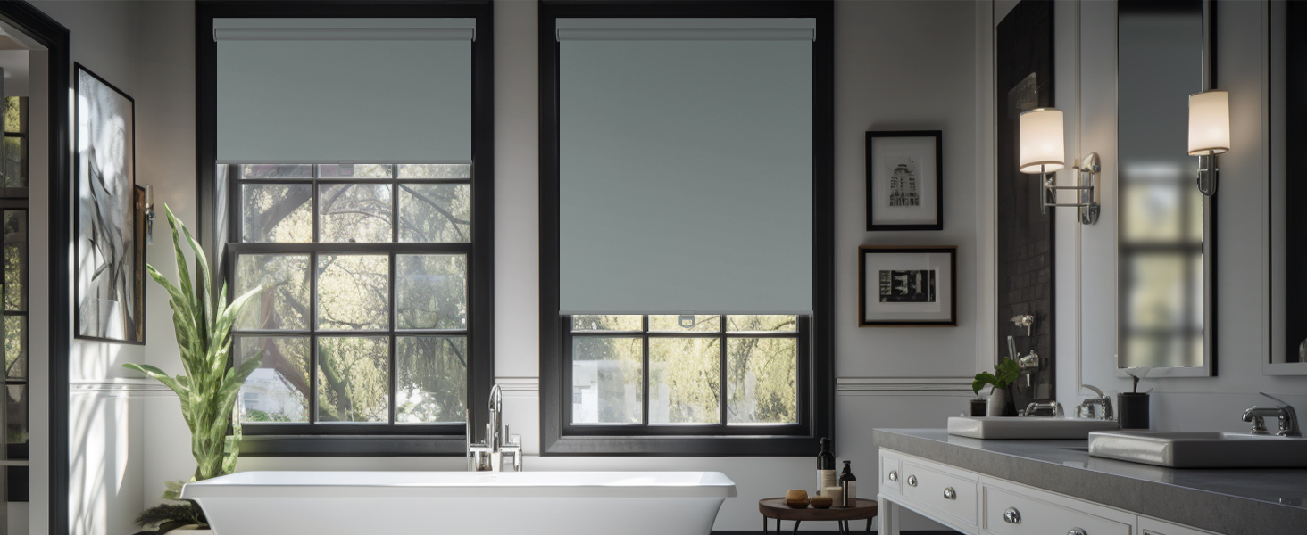 MoDanCeQ Blackout Roller Shades Cordless ColorMatched