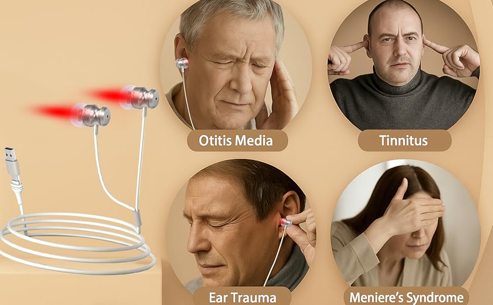 Ear Red Light Therapy Device