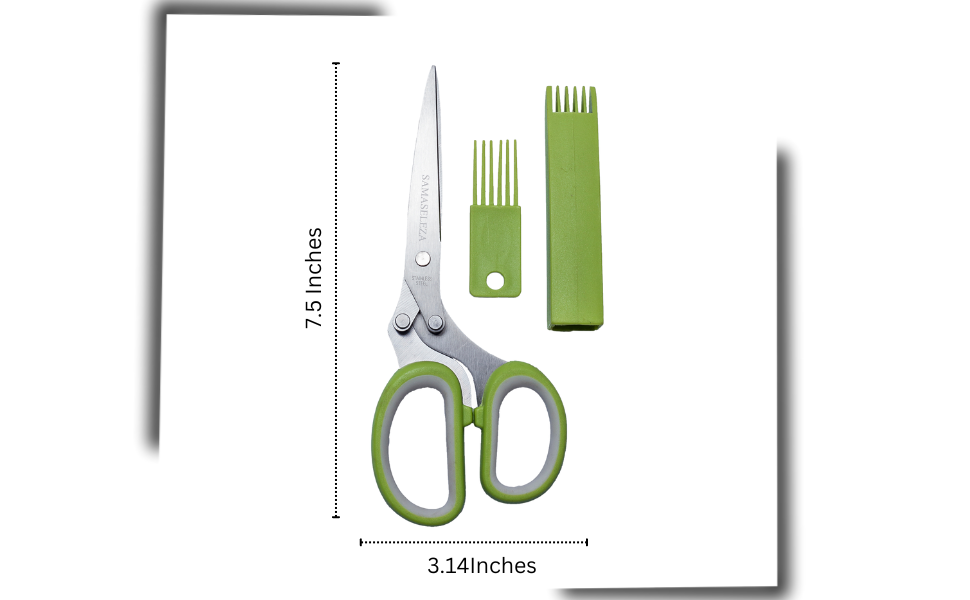 Samaseleza Herb Shears Herb Scissors with 5 Blades