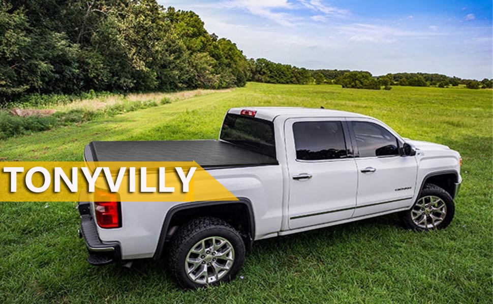 Soft Roll Up Truck Bed Tonneau Cover for 2019 2020 2021