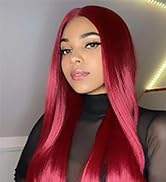 Burgundy Wig Human Hair