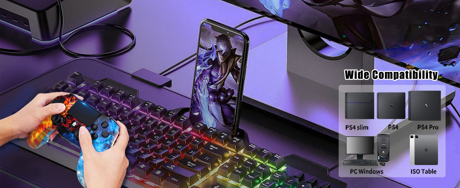 Wireless Game Controller for PS4