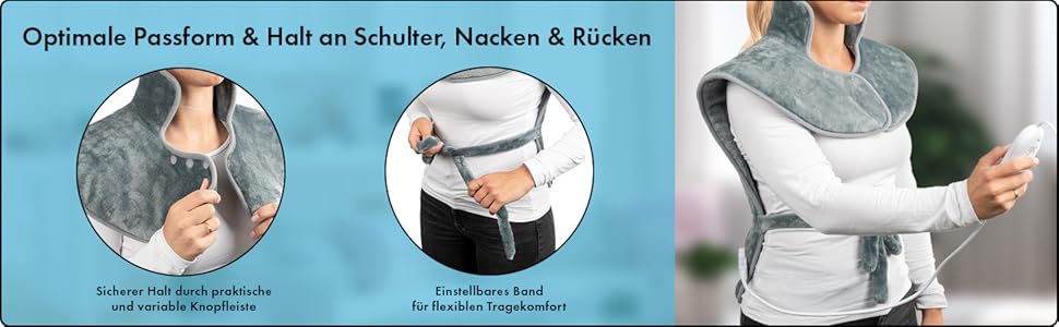 ProfiCare nacken rücken heizkissen durchblutung verspannung lösen 3107 maschinenwaschbar 
