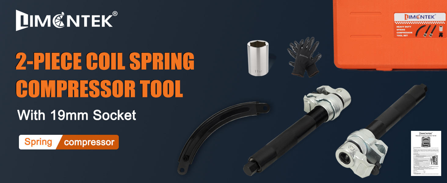 limontek 2pcs Coil Spring Compressor Tool, Heavy Duty