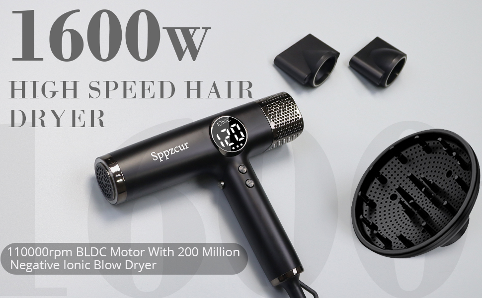 Amazon.com : Professional High Speed Hair Dryer with