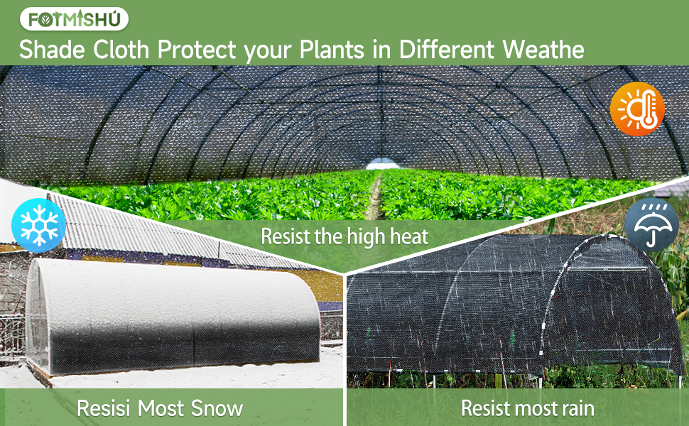 FOTMISHU 90 Shade Cloth AntiAging 6ftx13ft Sun Mesh UV