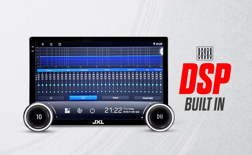 jxl car android 10.1 dual knob
