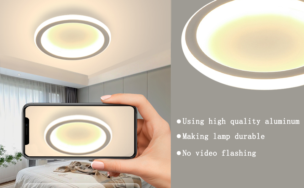 EIDEARAY Round Modern LED Ceiling Light, Small Ceiling Lamp for