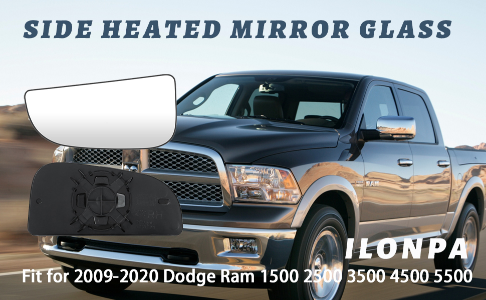 Ram 1500 Side Mirror Glass Replacement www.amazon.com