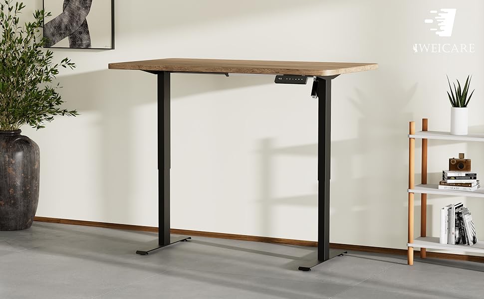 IWEICARE Computer Workstations Electric Standing Desk Frame, Height Adjustable Sit