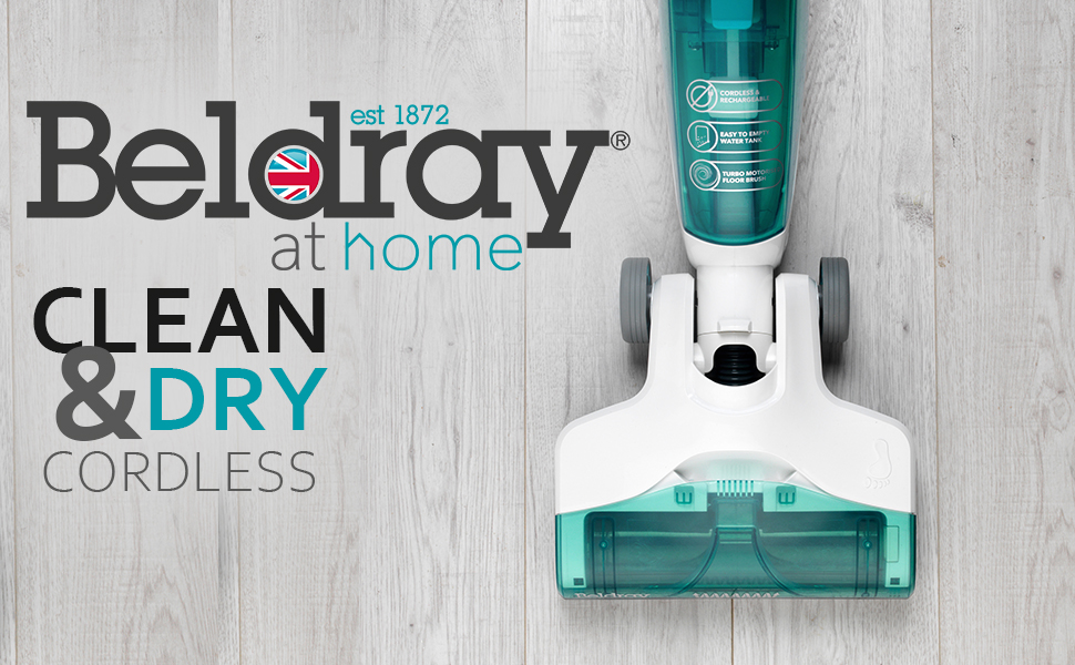 Beldray BEL0908 Clean & Dry Cordless Hard Vacuum Cleaner, 22.2 V