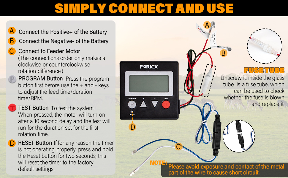 Feeder Digtal Timer, 6V/12V Feeder Digital Timer for Deer