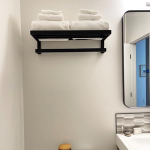 double towel rack for bathroom 