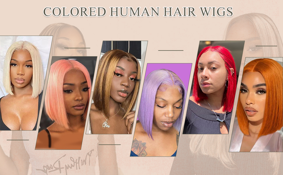 color bob wigs