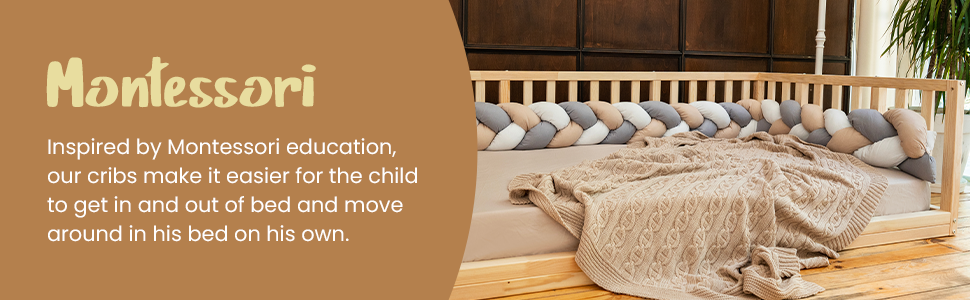 Montessori Floor Bed Frame Sturdy Modern Design
