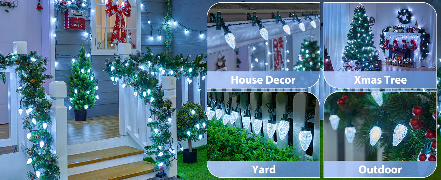 white christmas lights
