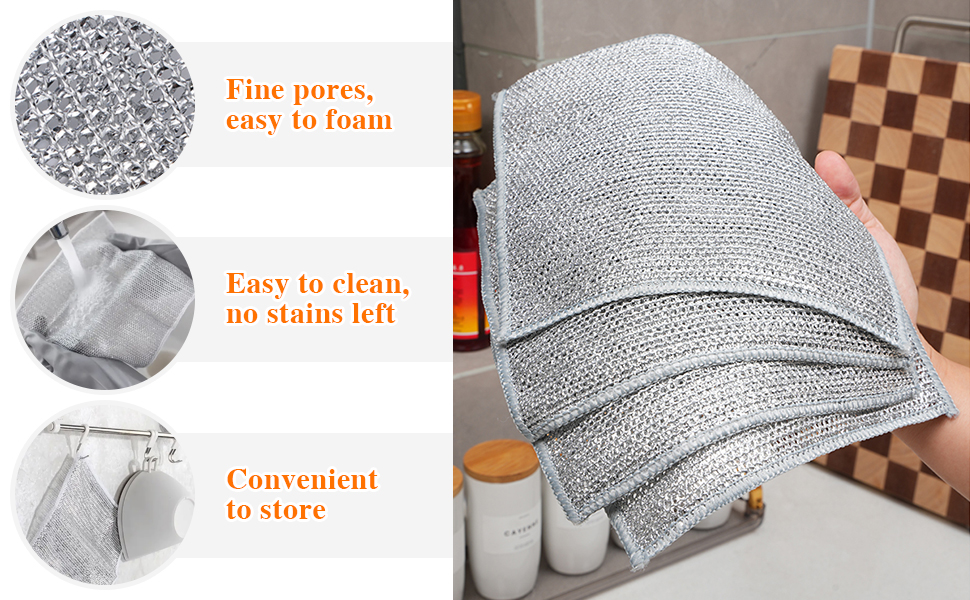 Multipurpose Wire Dishwashing Rags