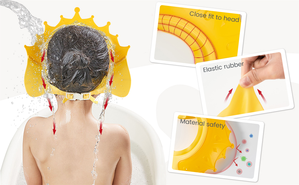 baby hair wash protector baby head protector for bath bathing cap for baby for 0 - 3 years