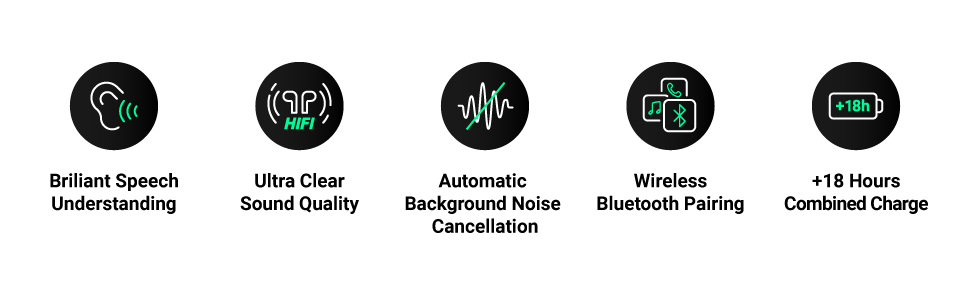 hearing amplifiers hear noise cancellation sounds charge