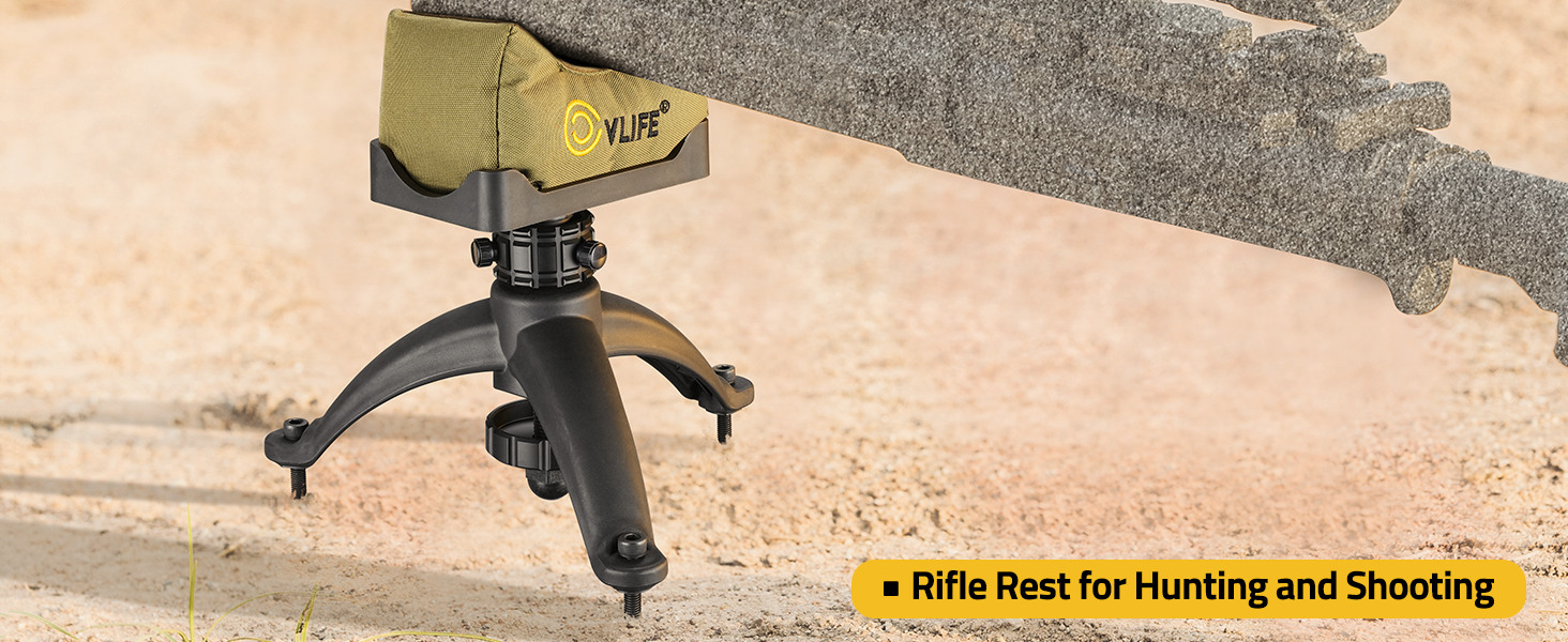 CVLIFE 7-11 Inches Shooting Rest Tripod with Rest Bag for hunting and shooting