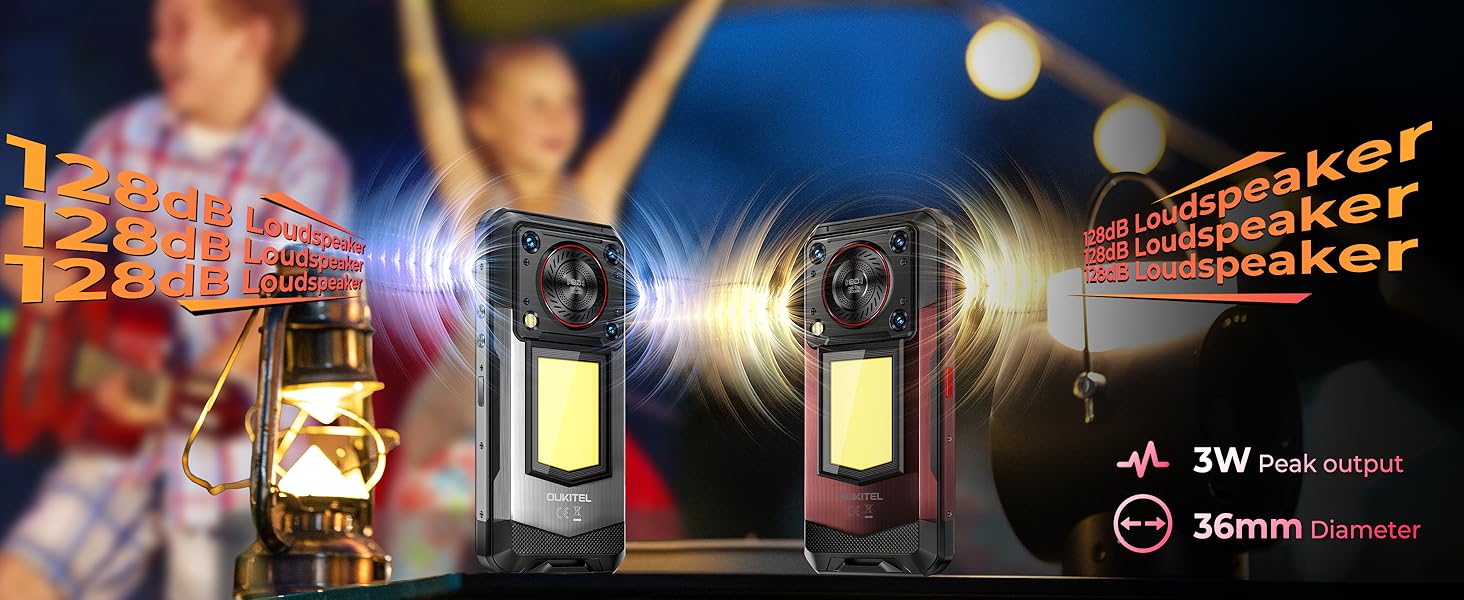 OUKITEL WP56 5G rugged smartphone unlocked Android 15 with camping light