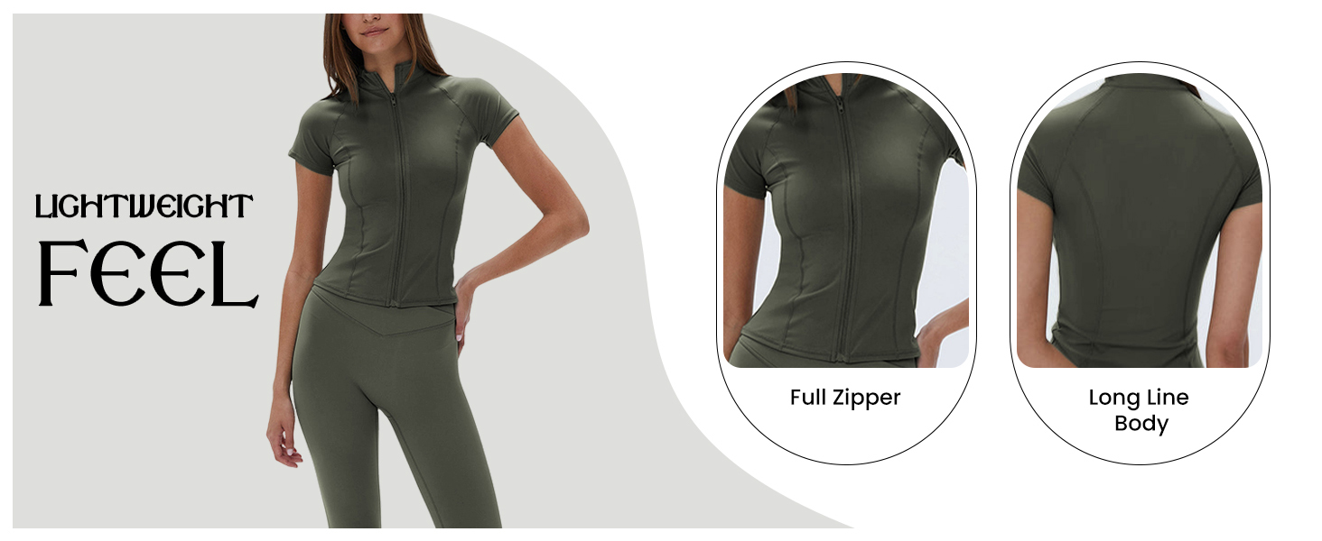 Short Sleeve BBL Workout Jacket