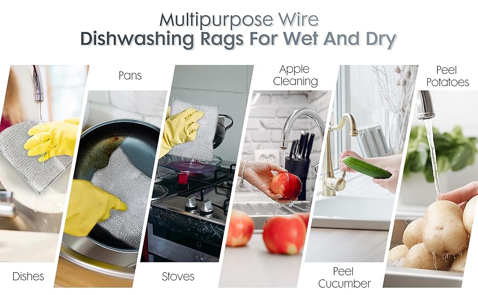 scrubber for utensils cleaning
