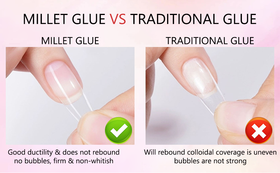 solid nail glue gel easy to apply, remove, and control the amount of glue
