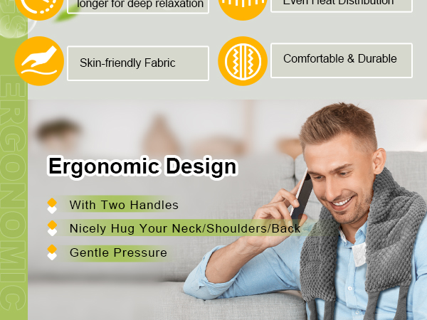 heating pad for neck shoulders and back