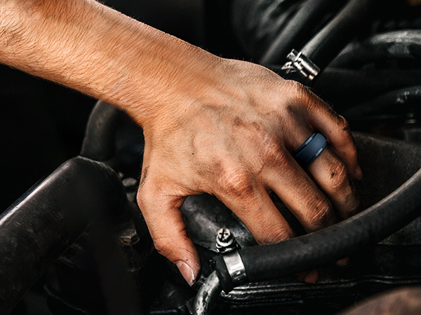 Silicone Wedding Bands Mens Rubber Rings