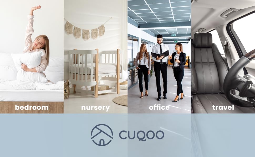 Ideal for these spaces: Bedroom, Nursery, Office, Travel