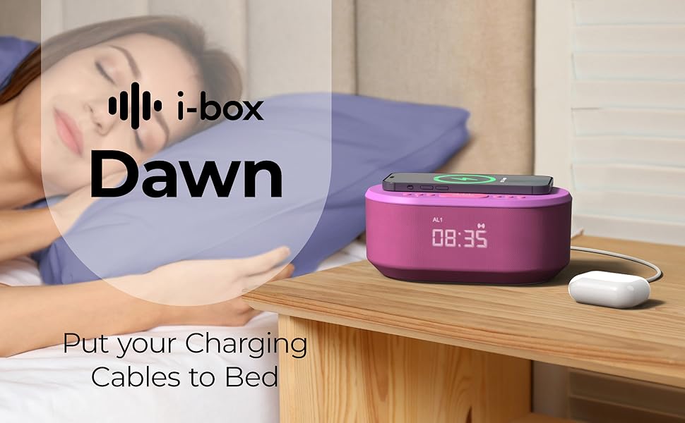 ibox Dawn, Alarm Clock Radio, Alarm Clocks for Bedrooms