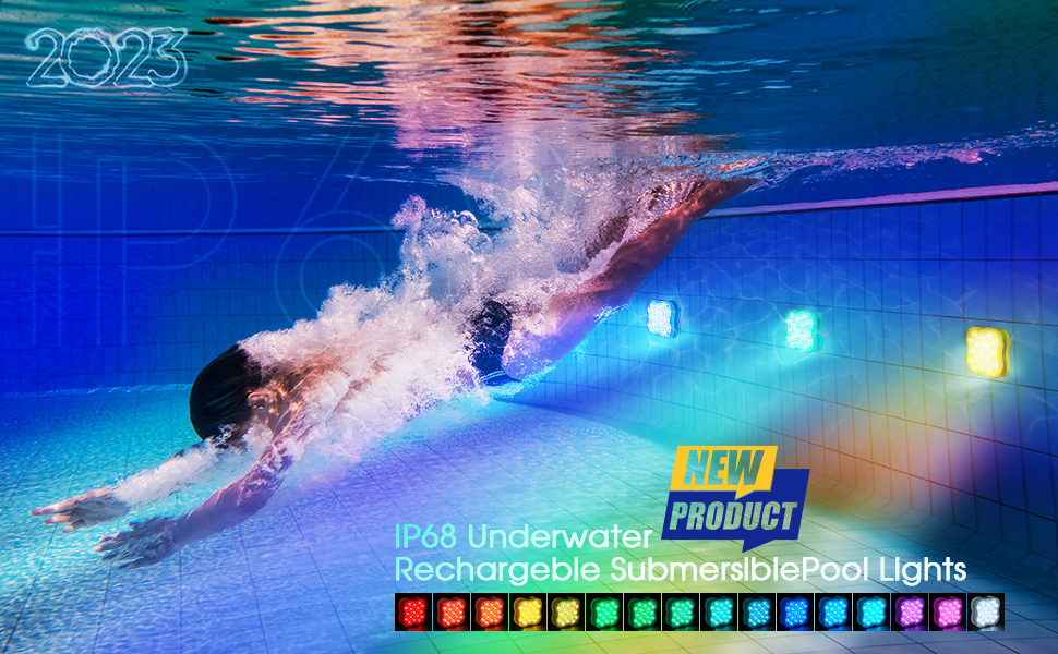AUDLES Submersible Led Lights with Remote, Upgraded