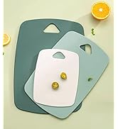 Cutting Boards for Kitchen,Plastic Cutting Board Set of 3, Thick Chopping Boards for Meat, Veggie...