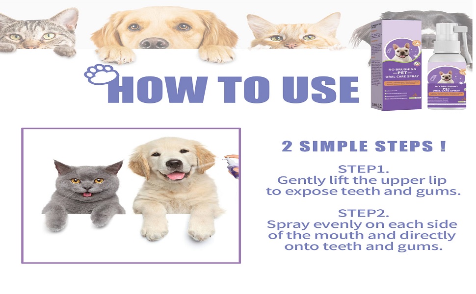 Pet Clean Teeth Cleaning Spray, Pet Teeth Cleaning Spray, Teeth