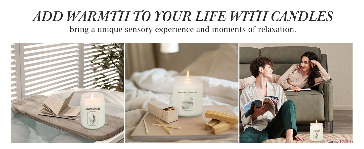 6 Pack Candles for Home Scented