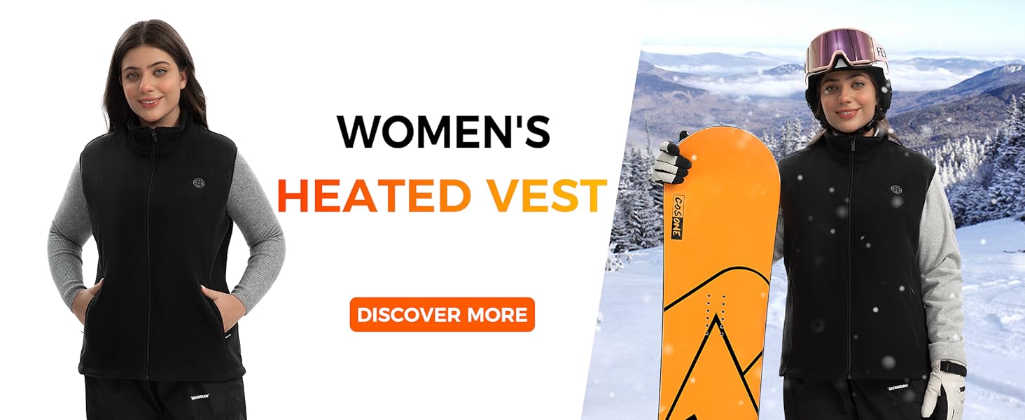 WOMEN FLEECE HEATED VEST