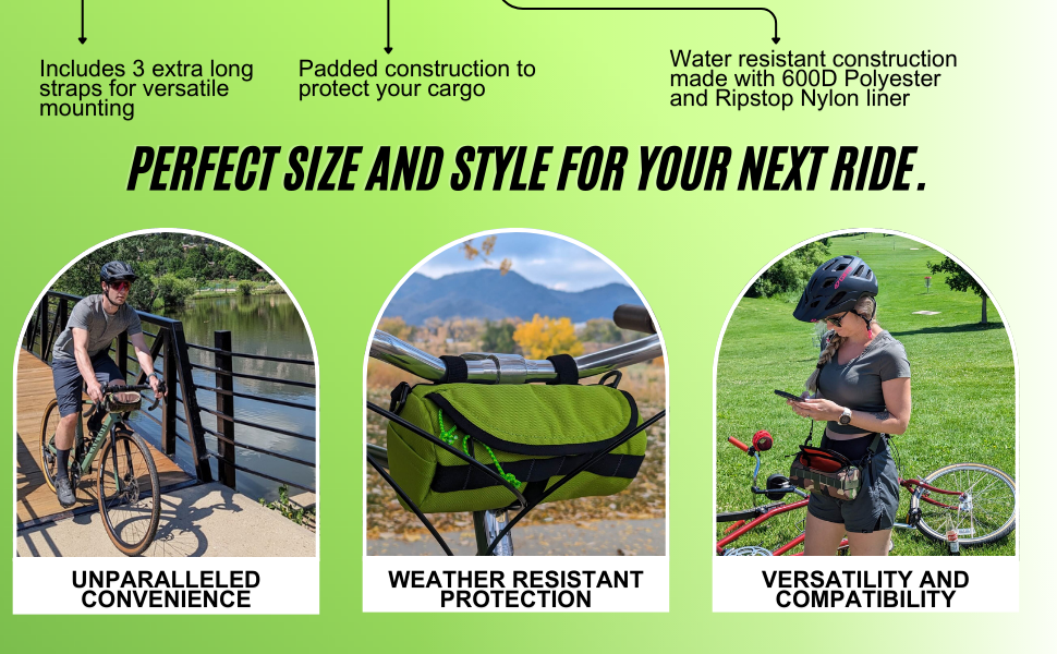 Handlebar Bag, Spacious Bike Bag, Front Basket, Bike Accessories