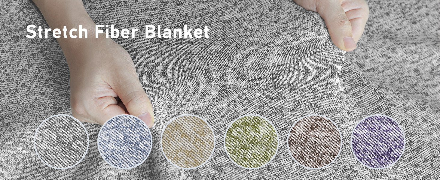 Stretch fiber blanket