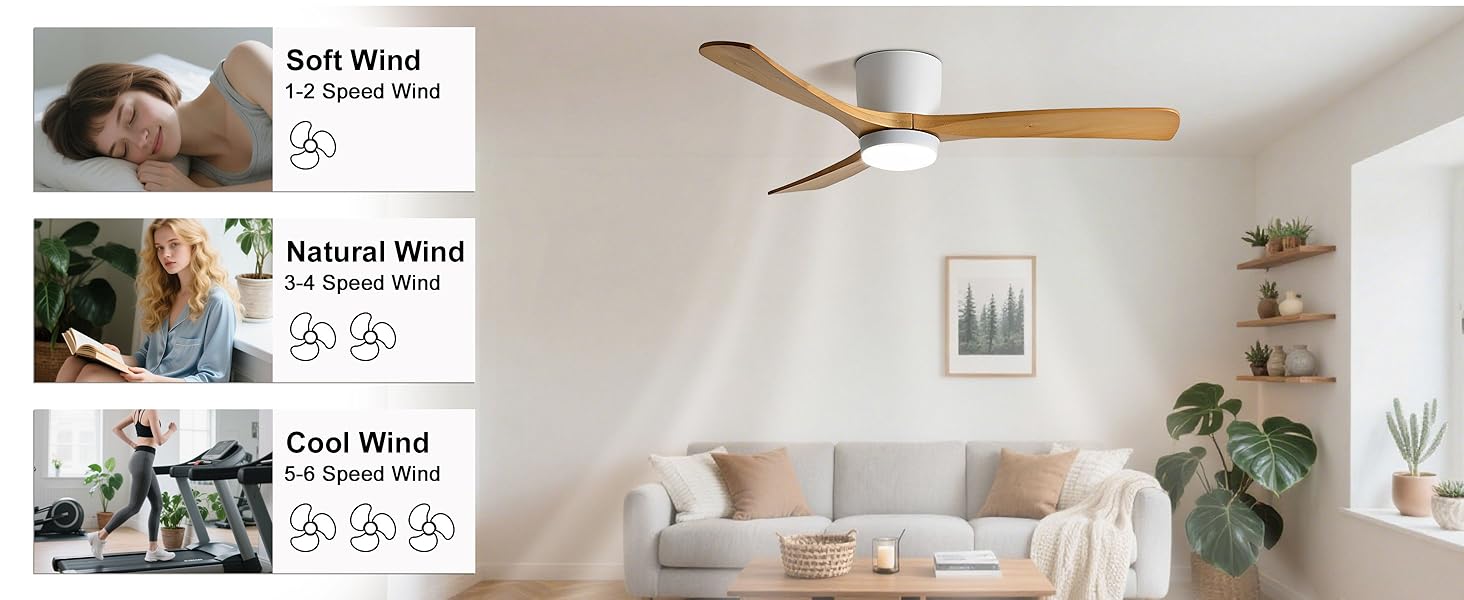 Series of minimalist interior design images showing light-filled rooms with white walls, wooden accents, and floating shelves with decorative items.