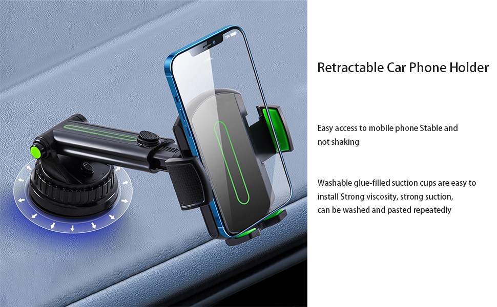 Car Phone Holder Stand for Dashboard Universal Phone Holder Adjustable