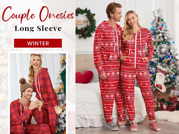 Amazon.com: Ekouaer Christmas Onesies for Women Zipper