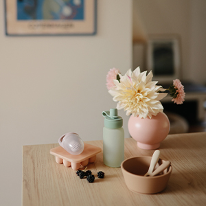 mushie silicone puree pouch baby bottle teething feeding soft food toddler