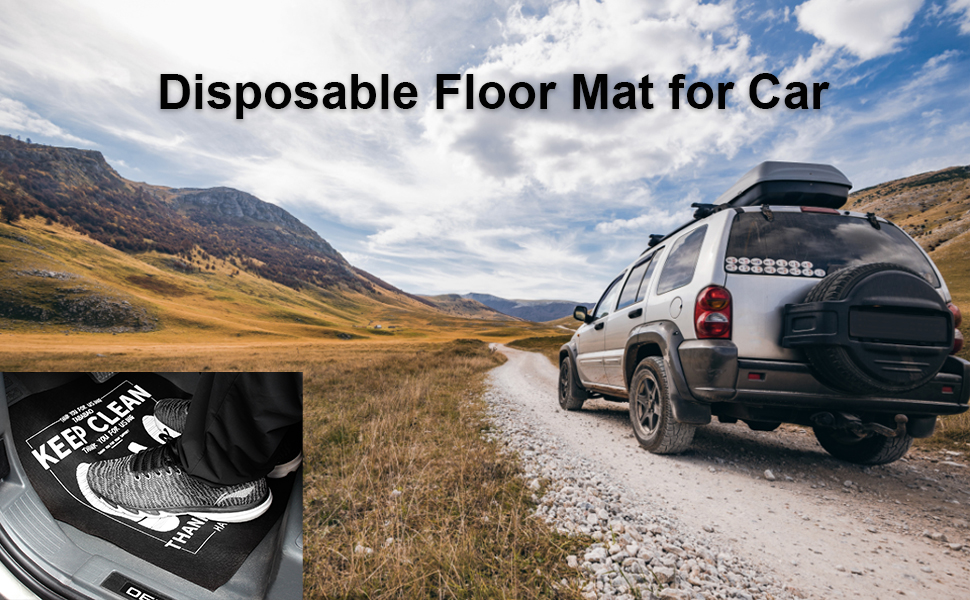 Disposable Floor Mats for Car, 30 Pack Disposable Car Floor